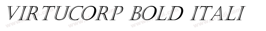 Virtucorp Bold Itali字体转换